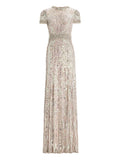 Jenny Packham Sequin Embellished Celeste Dress — Same as shown — Size XS — Front View