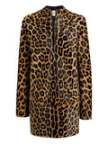 Khaite Leopard Print Mini Dress — Brown — Size S — Front View