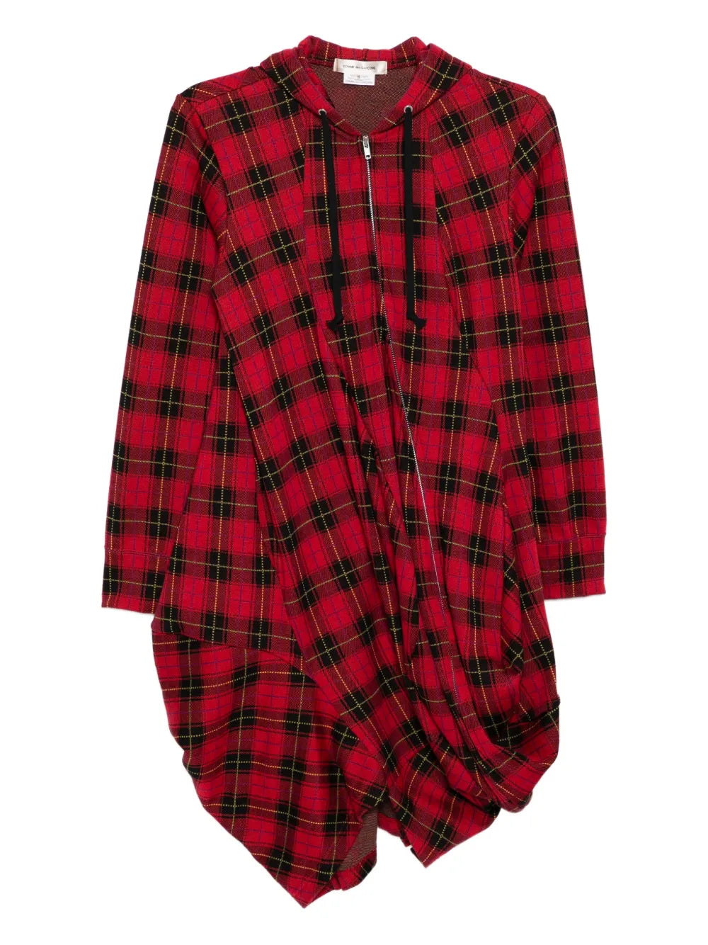 Comme Des Garcons Plaid Dress — Red — Size XS — Front View