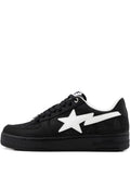 A Bathing Ape?Star-Appliqu?Sneakers — Black — Size US M 3.5 - US W 5 — Front View