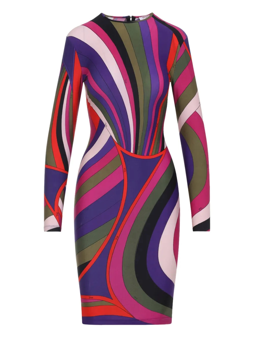 Pucci Long Sleeve Swirl Pattern Dress — Same as shown — Size XS — Front View