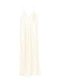 Khaite Taja Strap Maxi Dress — Yellow — Size XS — Front View