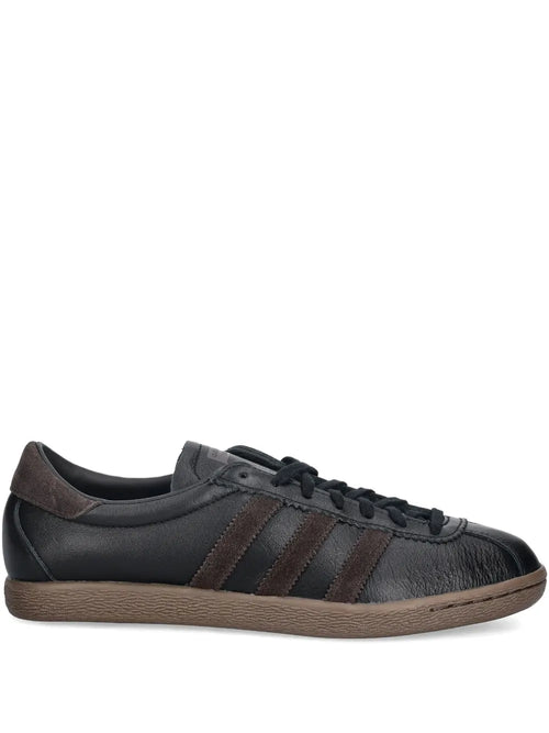 adidas Tobacco Three-Stripe Lace-Up — Black — Size US M 3.5 - US W 5 — Front View