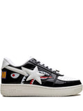 A Bathing Ape?Shark Low-Top Sneakers — Black — Size US M 3.5 - US W 5 — Front View