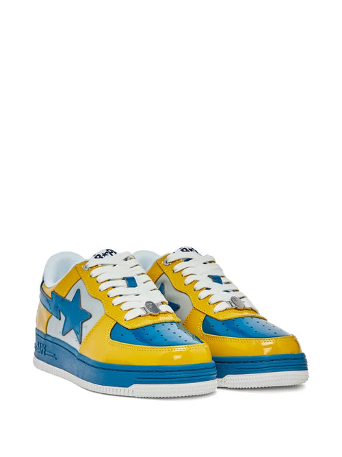 A Bathing Ape?Bape Sta Sneakers — Blue / Yellow — Size US M 11 - US W 12.5 — Side View