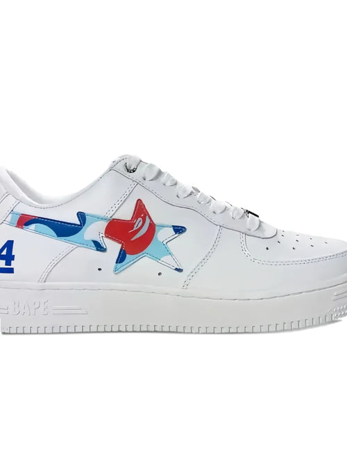 A Bathing Ape?Bape Sta Paris 4Th Anniversary Sneakers — White — Size US M 3.5 - US W 5 — Side View