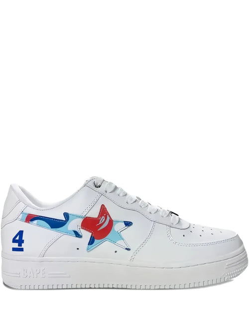 A Bathing Ape?Bape Sta Paris 4Th Anniversary Sneakers — White — Size US M 3.5 - US W 5 — Front View