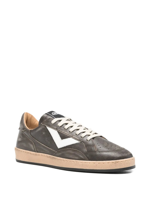 4B12 Playnew Panelled Sneakers — Brown — Size US M 3.5 - US W 5 — Side View