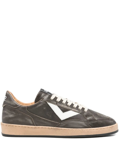 4B12 Playnew Panelled Sneakers — Brown — Size US M 3.5 - US W 5 — Front View