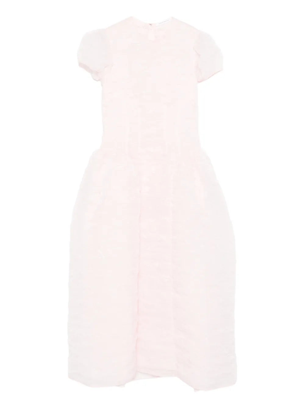 Cecilie Bahnsen Cleopatra Midi Dress — Pink — Size M — Front View