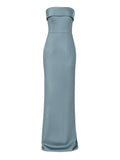 The New Arrivals Ilkyaz Ozel Rhea Maxi Dress — Blue — Size S — Front View