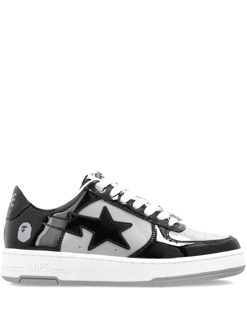 A BATHING APE  Bape Sta Panelled — Black — Size US M 3.5 - US W 5 — Front View