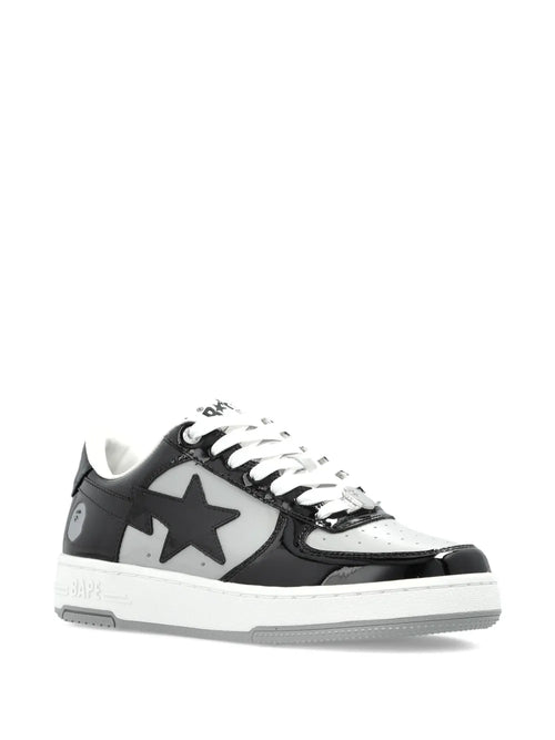 A BATHING APE  Bape Sta Panelled — Black — Size US M 3.5 - US W 5 — Side View