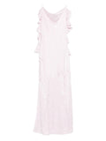 Rotate Birger Christensen Ruffled Floral Maxi Dress — Same as shown — Size XS — Front View