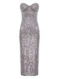 Cuanna Karlie Dress — Silver — Size XS — Front View