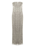 Simkhai Xyla Embellished Maxi Dress — Gray — Size S — Front View