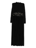 Zimmermann Rebellion Lace Insert Maxi Dress — Black — Size XS — Front View