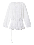 Marant Etoile Preya Laced Mini Dress — White — Size XS — Front View