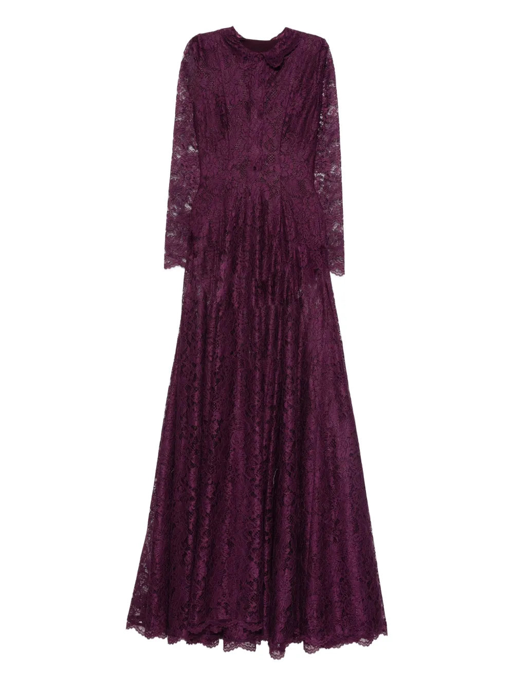 Miau By Clara Rotescu Akari Maxi Dress — Red/ Purple — Size XS — Front View