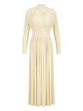 Zimmermann Rebellion Draped Maxi Dress — Cream — Size S — Front View