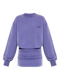 The Attico Long Sleeve Mini Dress — Red/ Purple — Size XS — Front View