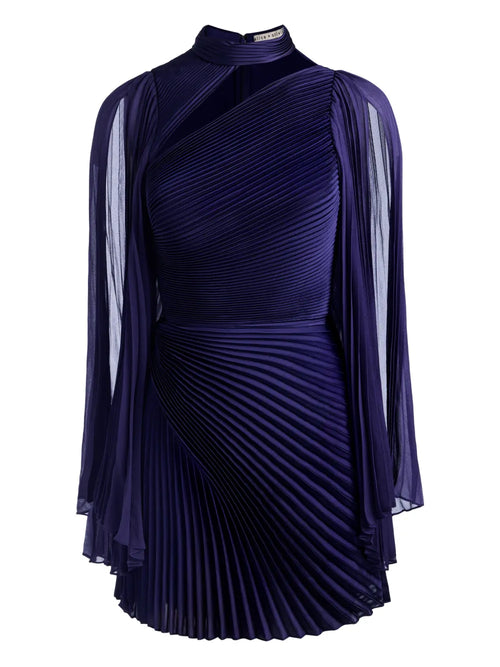 Alice Olivia Aurelie Mini Dress — Blue — Size S — Front View