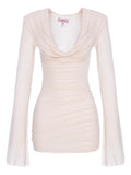 Manuri Alma Mini Dress — Ivory — Size XS — Front View
