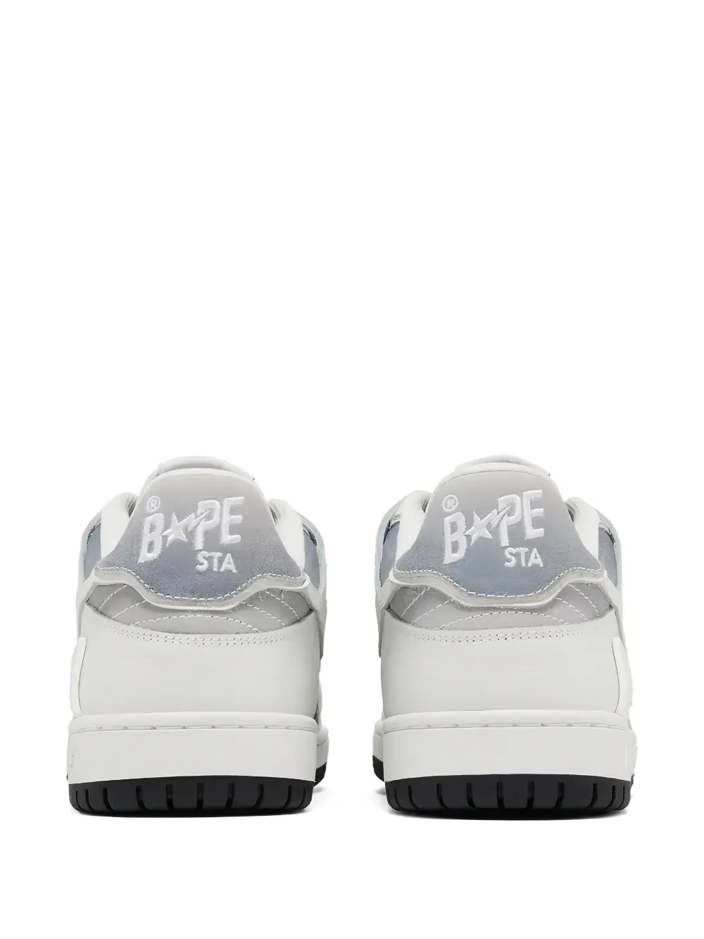 A Bathing Ape?Sk8 Sta Star Panelled Sneakers — White — Size US M 3.5 - US W 5 — Side View