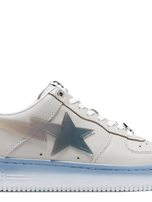A Bathing Ape?Bape Sta M1 Star-Detail Low-Top Sneakers — Beige — Size US M 3.5 - US W 5 — Side View