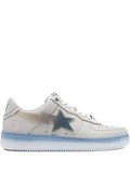 A Bathing Ape?Bape Sta M1 Star-Detail Low-Top Sneakers — Beige — Size US M 3.5 - US W 5 — Front View