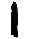 Vpm Atelier Bex Embellished Maxi Dress — Black — Size S — Front View