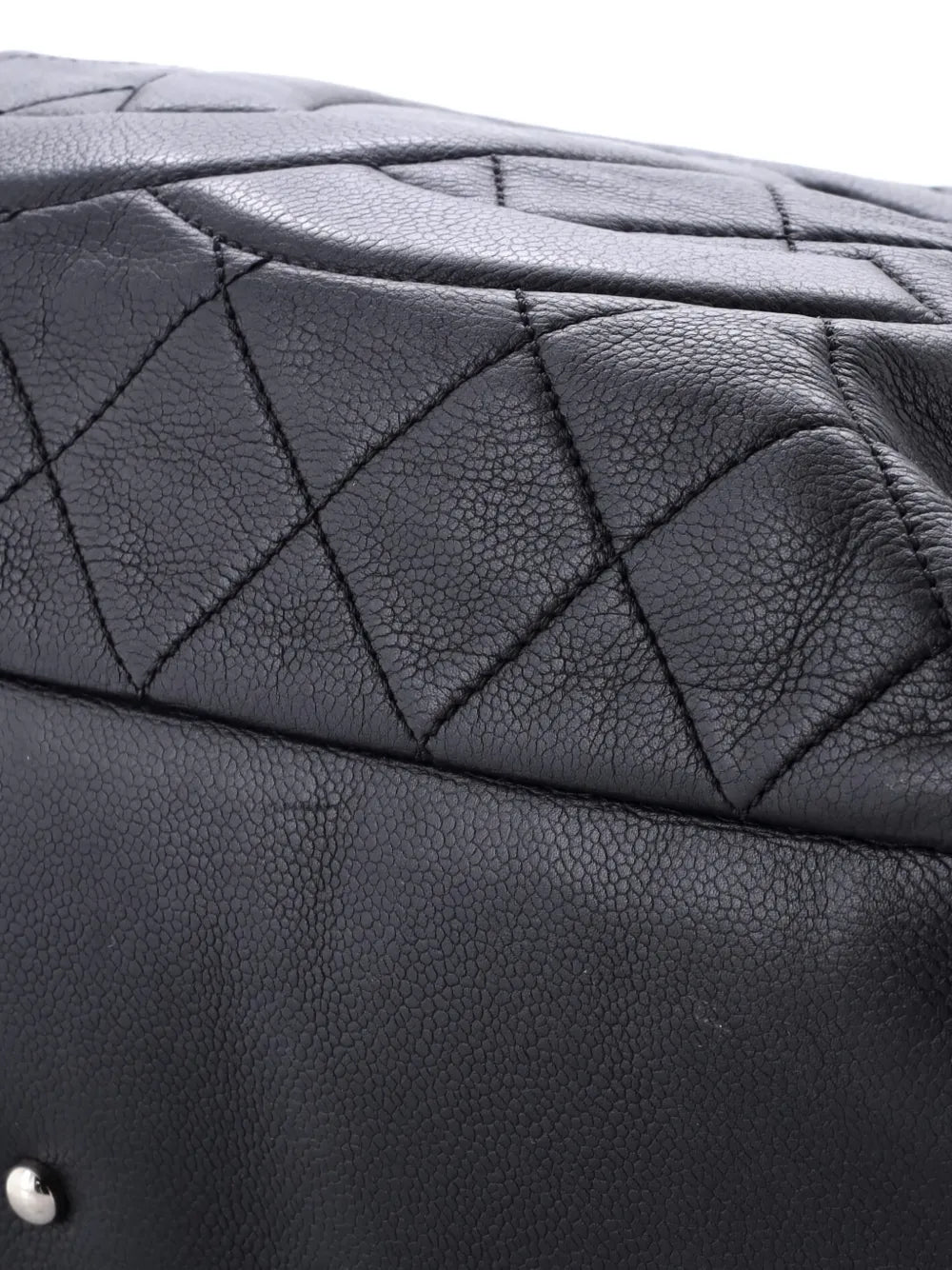 Chanel Pre Owned Timeless Classic Shopping Tote Quilted Caviar Xl Shoulder Bag — Same as shown — Size One Size — Top View