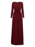 Nissa Embellished Twisted Maxi Dress — Same as shown — Size S — Front View