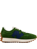 New Balance 327 Suede Lace-Up — Green — Size US M 3.5 - US W 5 — Front View