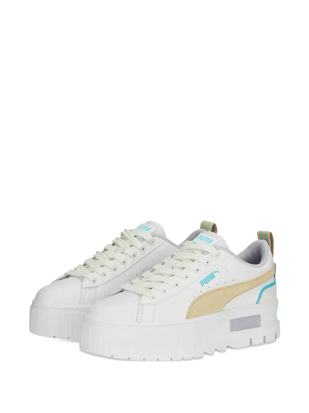 PUMA Mayze Brighter Days Platform — White — Size US M 3.5 - US W 5 — Side View