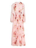 Giambattista Valli Floral Maxi Dress — Pink — Size XS — Front View