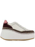 Chlo 0Mm Nama Platform — White — Size US M 3.5 - US W 5 — Front View