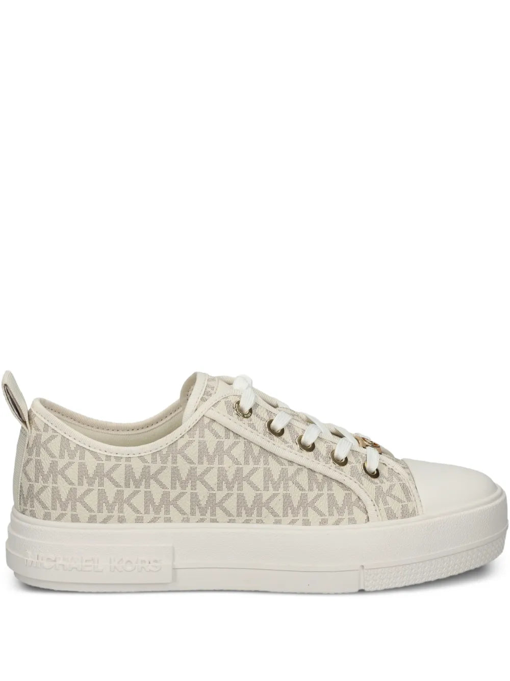 Michael Michael Kors Evy Logo-Print — Beige — Size US M 3.5 - US W 5 — Front View