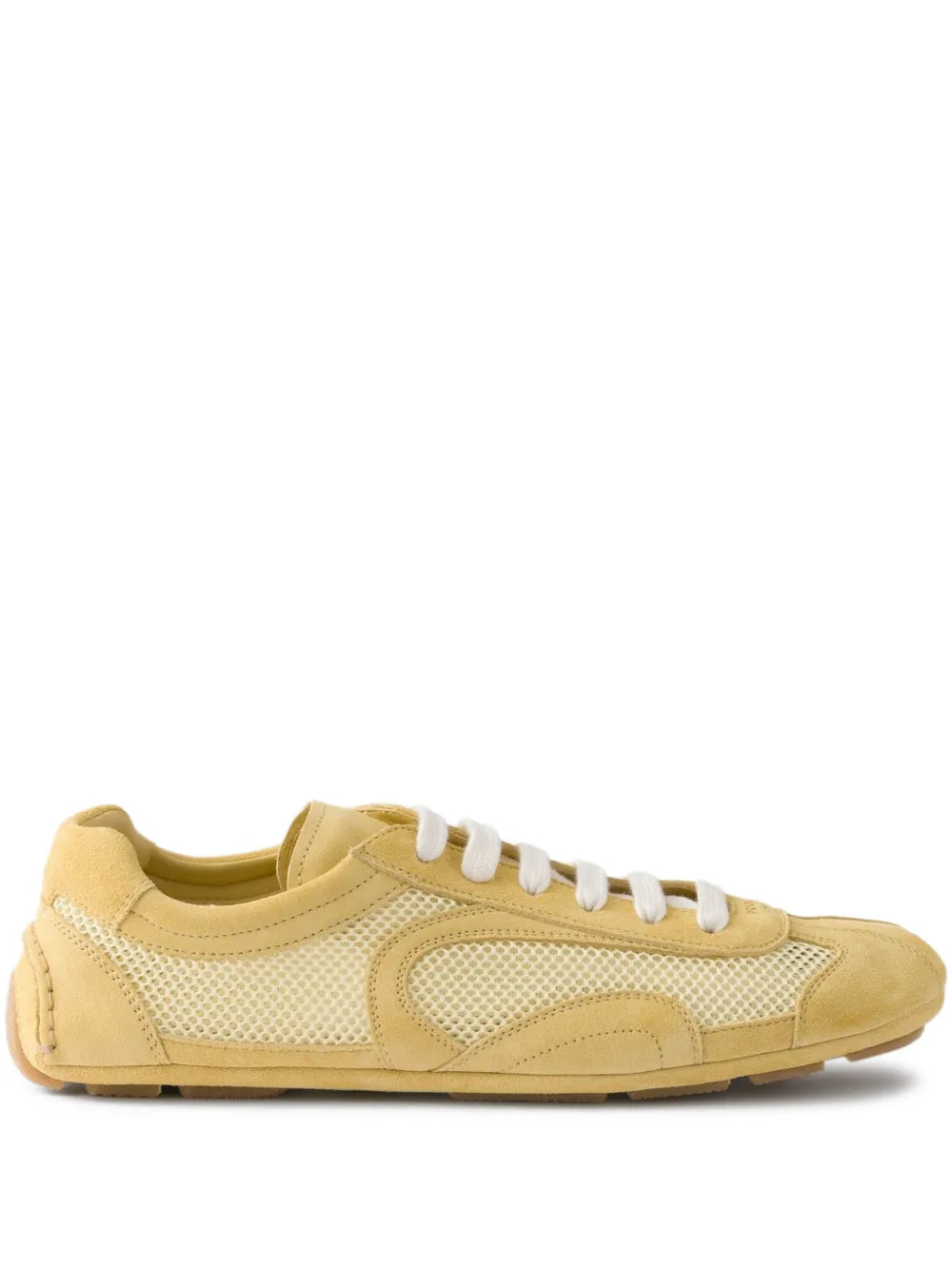 Prada Re-Edition Suede Mesh — Yellow — Size US M 3.5 - US W 5 — Front View