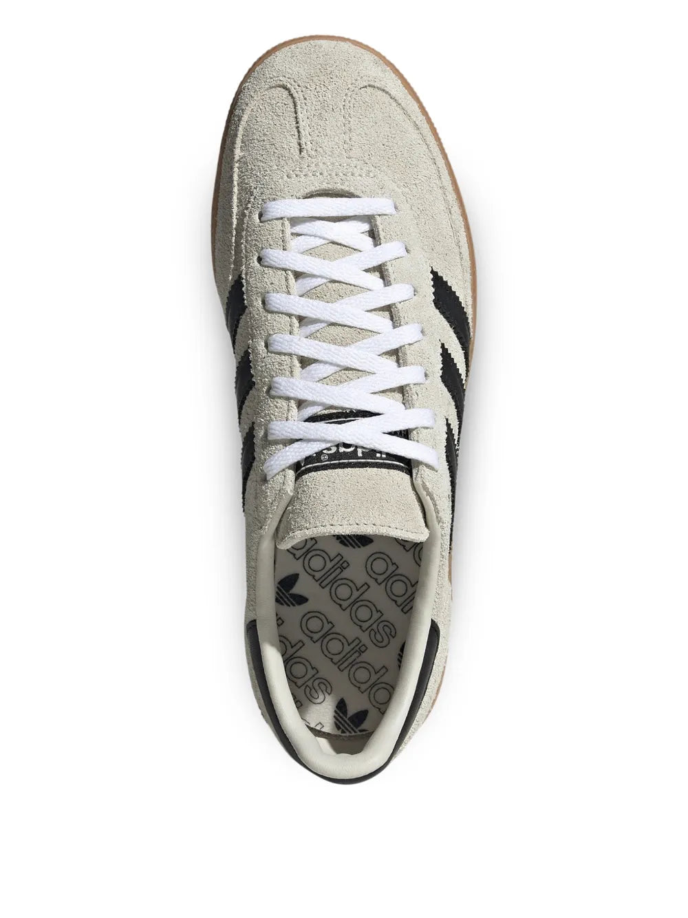 adidas Spezial 3-Stripes Lace-Up — Grey — Size US M 3.5 - US W 5 — Top View
