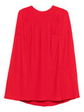 Roland Mouret Cape Sleeve Dress — Red — Size XS — Front View