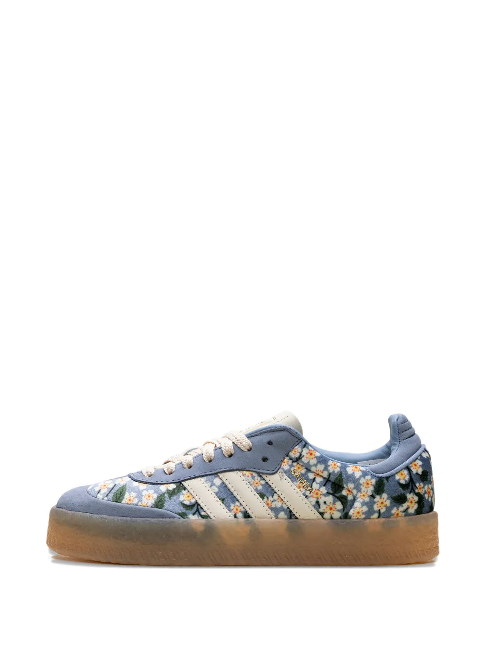 adidas Sambae X Liberty London Floral-Print — Blue — Size US M 3.5 - US W 5 — Detail View