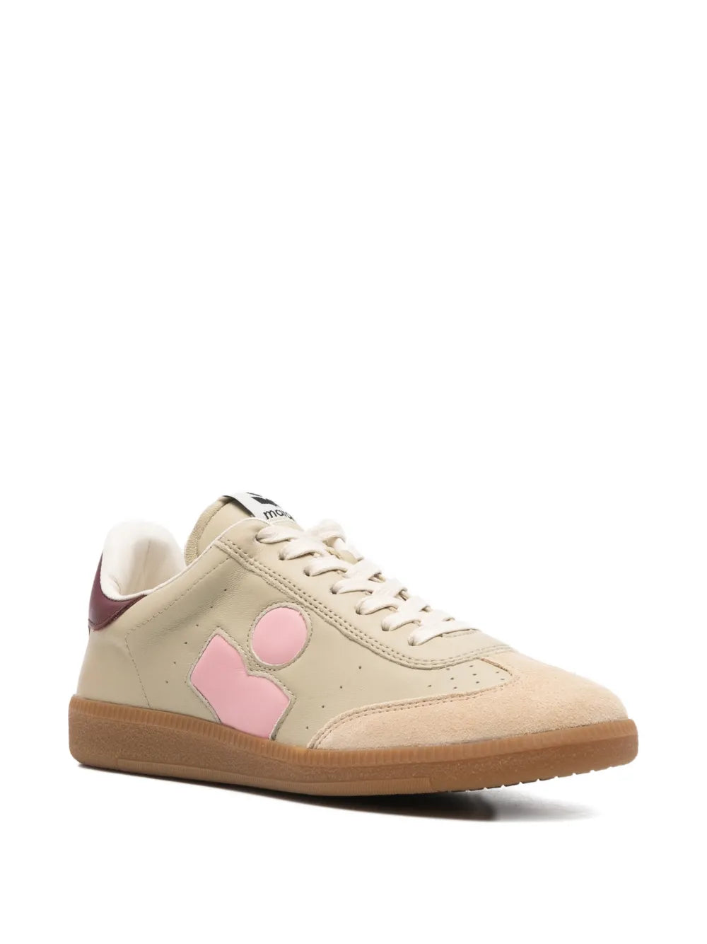 ISABEL MARANT Logo Low-Top — Beige — Size US M 3.5 - US W 5 — Side View