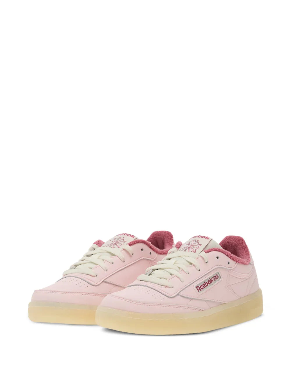 Reebok Club C 85 — Pink — Size US M 3.5 - US W 5 — Side View