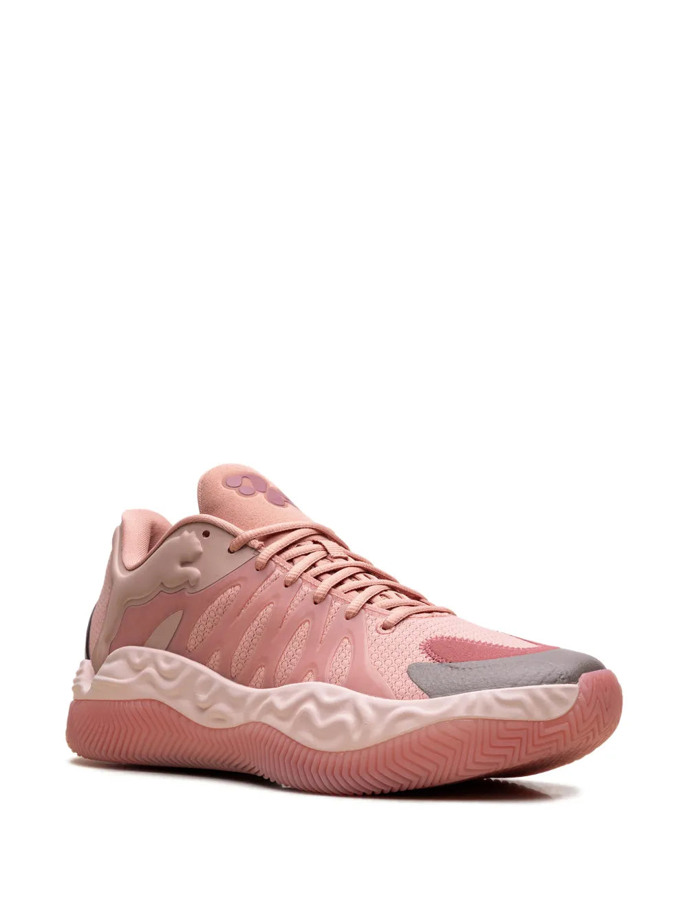 PUMA Hali 1 Textured Basketball — Grey — Size US M 3.5 - US W 5 — Side View