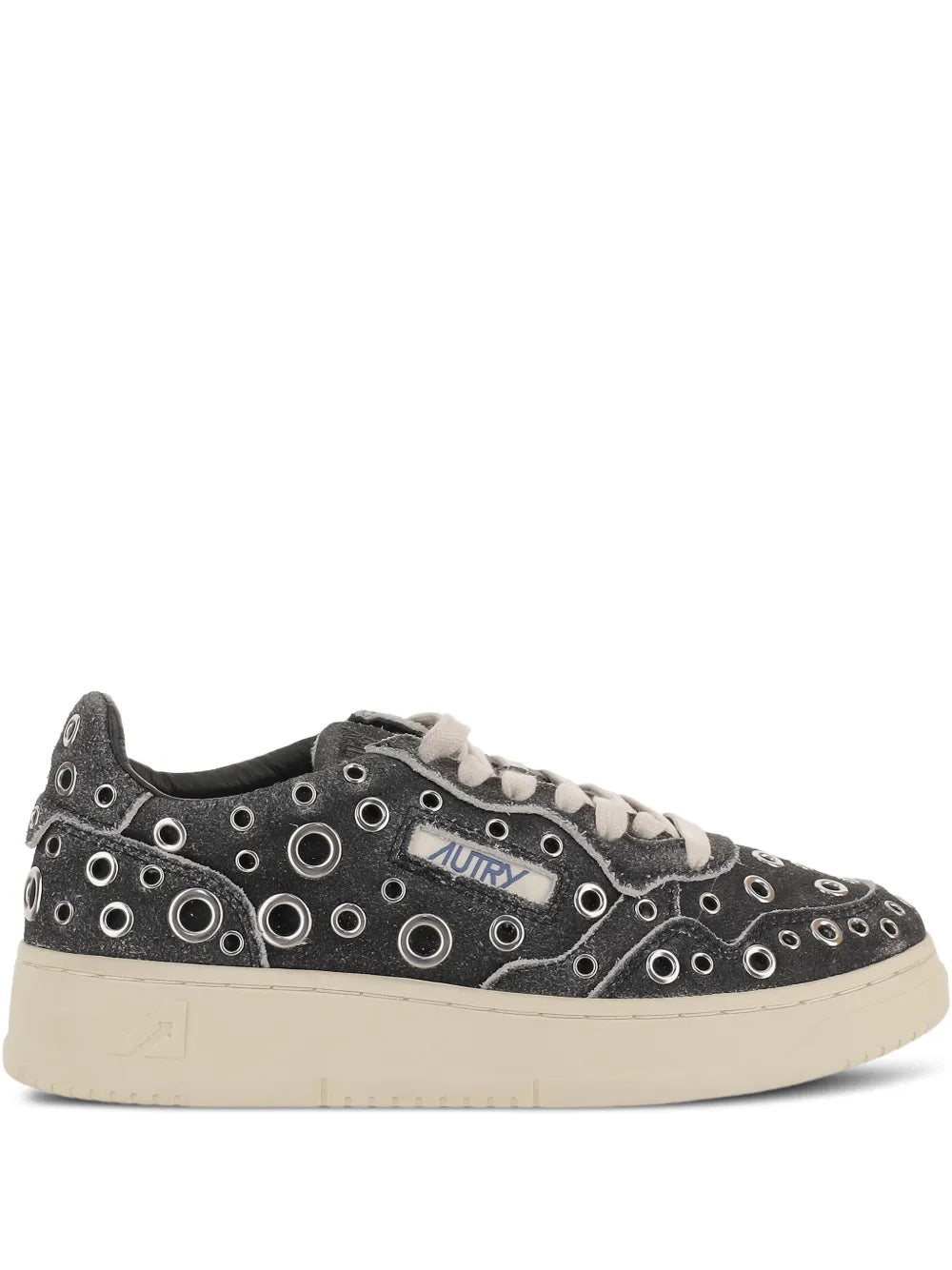 Autry Medalist Low Eyelet-Embellished — Black — Size US M 3.5 - US W 5 — Front View