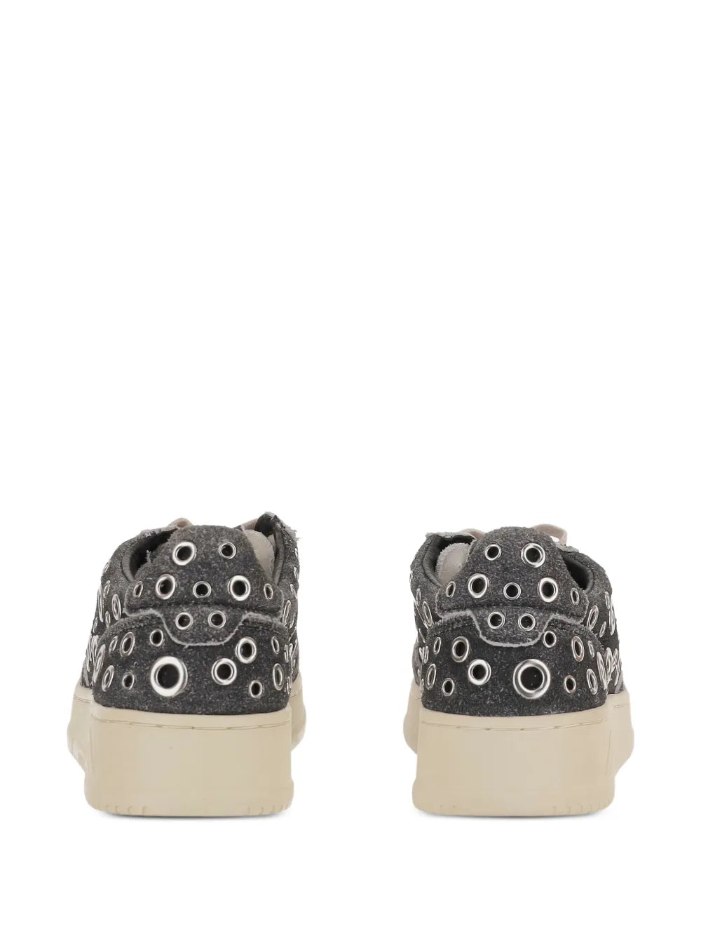 Autry Medalist Low Eyelet-Embellished — Black — Size US M 3.5 - US W 5 — Back View