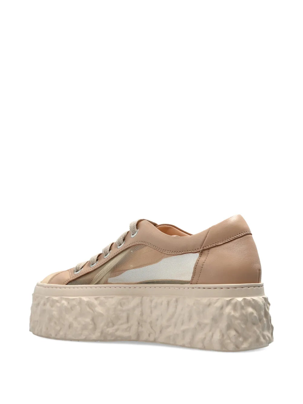 AGL Textured Flatform — Light Brown — Size US M 3.5 - US W 5 — Top View