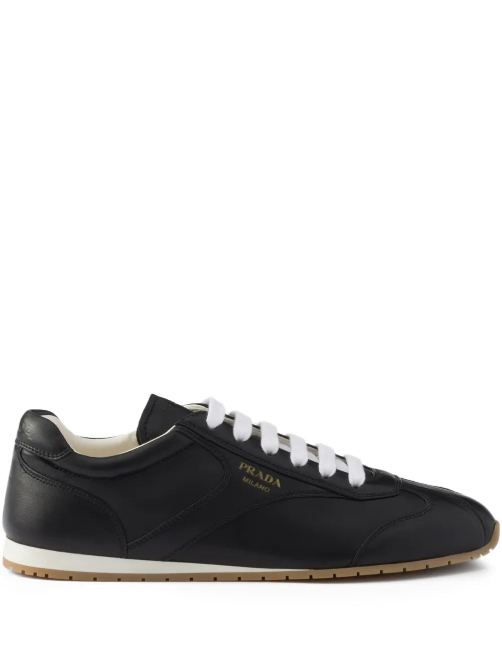 Prada Leather Lace-Up — Black — Size US M 3.5 - US W 5 — Front View