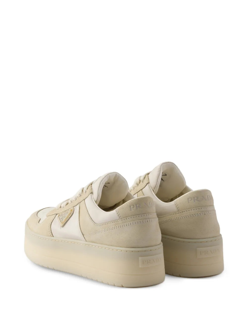 Prada Downtown Bold Platform — Beige — Size US M 3.5 - US W 5 — Back View